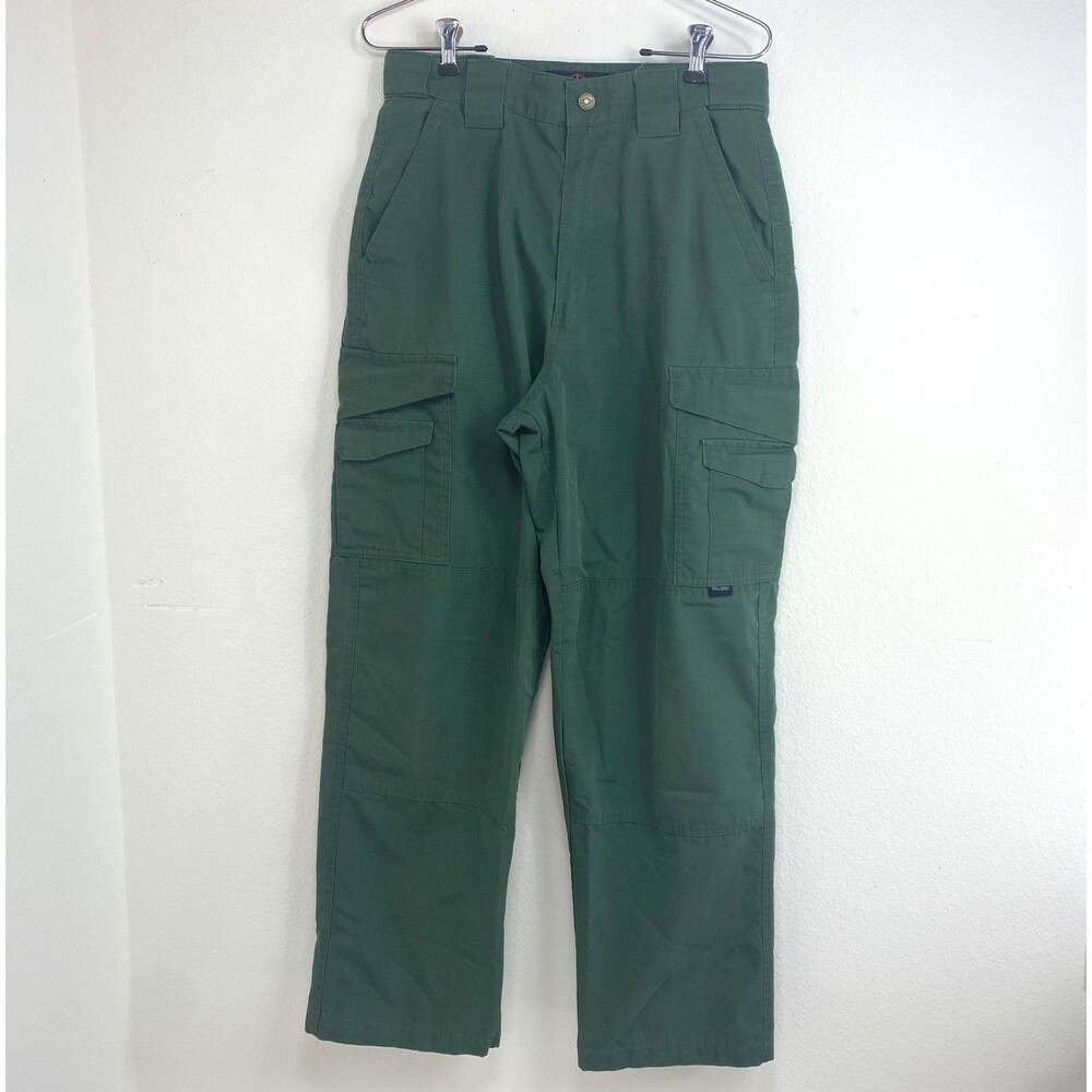 Tru-Spec Tactical Olive Green Cargo Pants Womens 30/30 Rip-Stop Straight Work